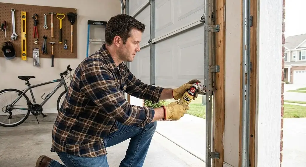 Lubricating Garage Door